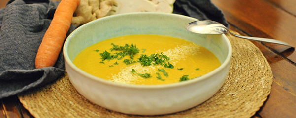Eine gesunde, würzige Suppe für kältere Tage.