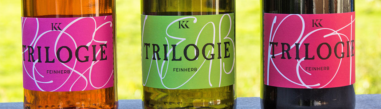 Trilogie: Drei Weincuvées aus je drei Sorten