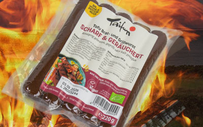 Tofu-Bratwurst von Taifun - jetzt wird´s heiß